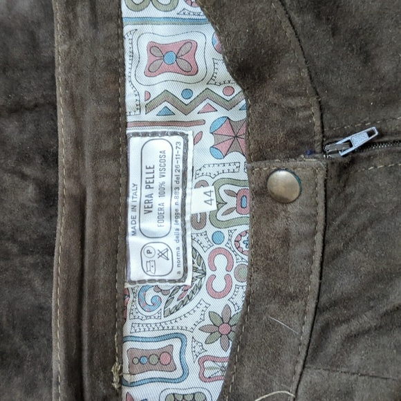 Vintage leather skirt - Picture 6 of 8